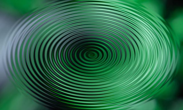 Groene kringen water 