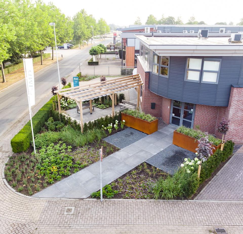 Het kantoor van IMD aan de Tweelingenlaan in Apeldoorn